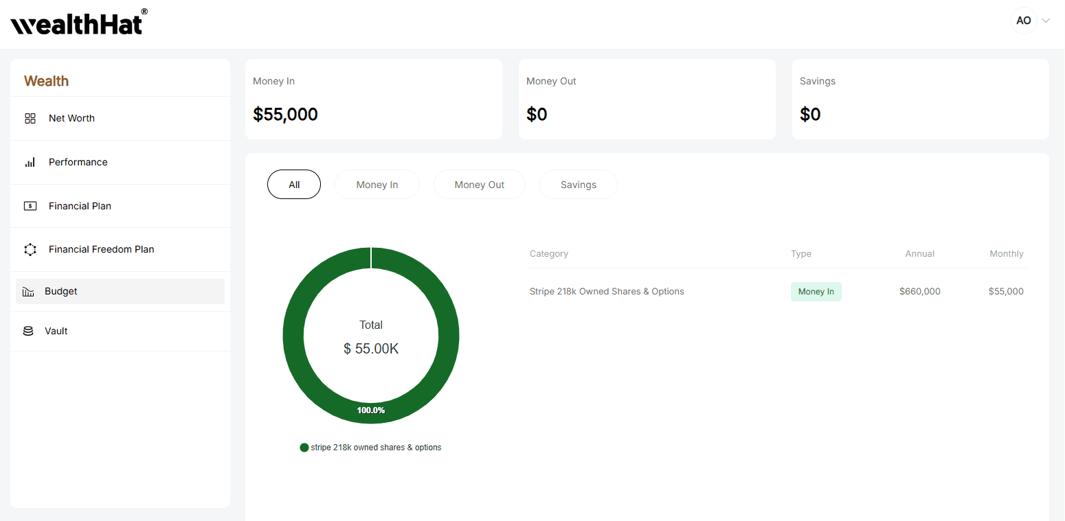 WealthHat Web App — screenshot 1