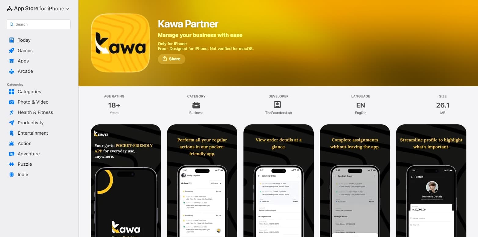 KAWA Partners — screenshot 1
