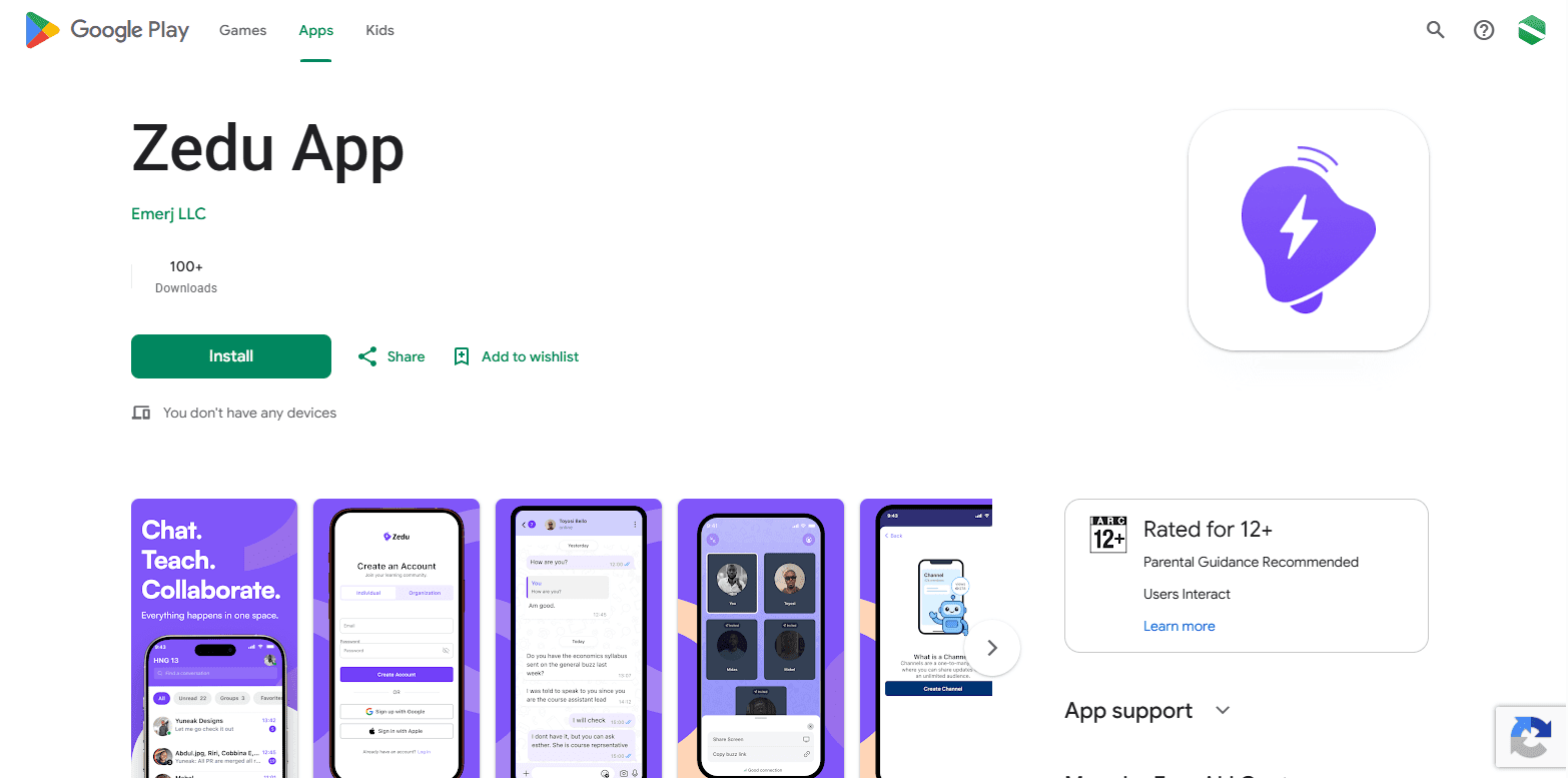 Zedu - Chat, Video & Teams — screenshot 1